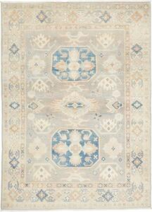 Tappeto Kazak Stilizzato Grigio Azzurro 150x204 Cm