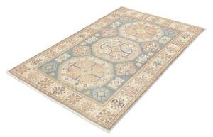 Tappeto Kazak Geometrico Azzurro Beige 102x153 Cm