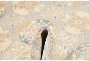 Tappeto Kazak Geometrico Grigio Chiaro Beige 144x198 Cm