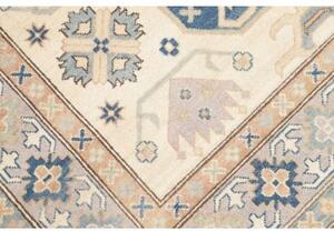 Tappeto Kazak Stilizzato Avorio Blu 150x208 Cm