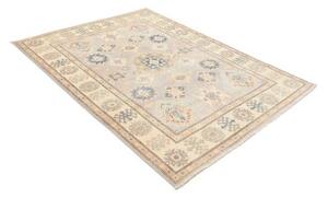 Tappeto Kazak Stilizzato Grigio Chiaro Beige 156x196 Cm