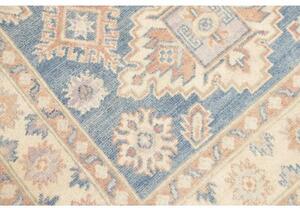Tappeto Kazak Geometrico Blu Avorio 104x149 Cm