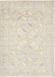 Tappeto Kazak Geometrico Grigio Chiaro Beige 144x198 Cm