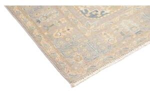 Tappeto Kazak Geometrico Grigio Chiaro Beige 144x198 Cm