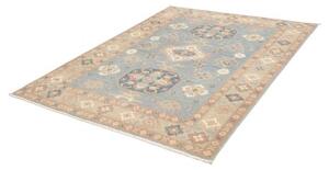 Tappeto Kazak Stilizzato Celeste Beige 155x198 Cm