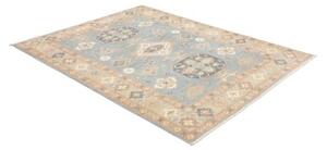 Tappeto Kazak Stilizzato Celeste Beige 155x198 Cm