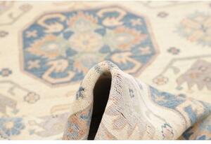 Tappeto Kazak Stilizzato Avorio Blu 153x207 Cm