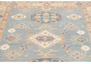 Tappeto Kazak Stilizzato Celeste Beige 155x198 Cm