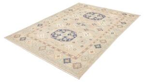 Tappeto Kazak Stilizzato Beige Blu 154x210 Cm