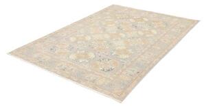 Tappeto Kazak Geometrico Grigio Chiaro Beige 144x198 Cm