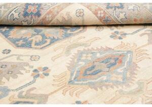 Tappeto Kazak Stilizzato Avorio Blu 153x207 Cm