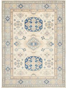 Tappeto Kazak Stilizzato Avorio Blu 150x208 Cm