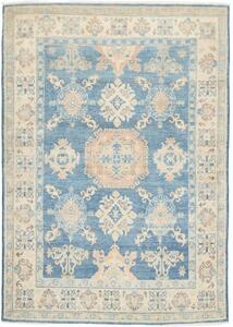 Tappeto Kazak Stilizzato Blu Beige 140x205 Cm