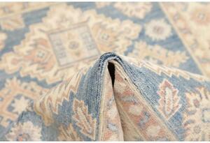Tappeto Kazak Geometrico Blu Avorio 104x149 Cm