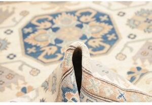 Tappeto Kazak Stilizzato Avorio Blu 150x208 Cm