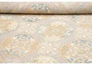 Tappeto Kazak Geometrico Grigio Chiaro Beige 144x198 Cm