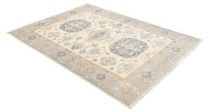 Tappeto Kazak Stilizzato Avorio Blu 153x207 Cm