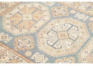 Tappeto Kazak Geometrico Azzurro Beige 102x153 Cm