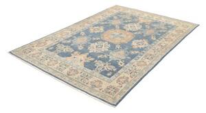 Tappeto Kazak Stilizzato Blu Beige 140x205 Cm