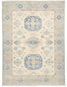 Tappeto Kazak Stilizzato Avorio Blu 153x207 Cm