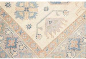 Tappeto Kazak Stilizzato Avorio Blu 153x207 Cm