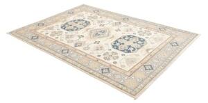 Tappeto Kazak Stilizzato Avorio Blu 150x208 Cm