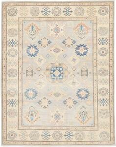 Tappeto Kazak Stilizzato Grigio Chiaro Beige 156x196 Cm