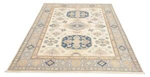 Tappeto Kazak Stilizzato Avorio Blu 150x208 Cm