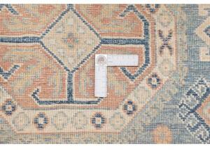 Tappeto Kazak Geometrico Azzurro Beige 102x153 Cm