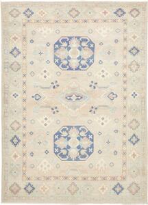 Tappeto Kazak Stilizzato Beige Blu 154x210 Cm