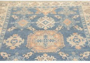 Tappeto Kazak Stilizzato Blu Beige 140x205 Cm