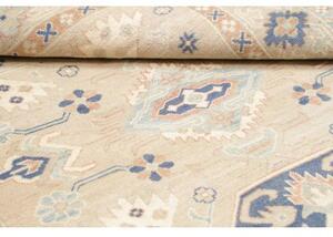 Tappeto Kazak Stilizzato Beige Blu 154x210 Cm