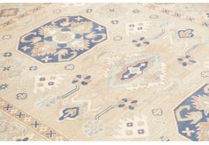 Tappeto Kazak Stilizzato Beige Blu 154x210 Cm