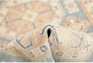 Tappeto Kazak Geometrico Azzurro Beige 102x153 Cm