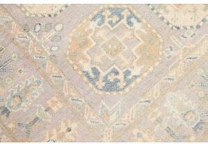 Tappeto Kazak Geometrico Grigio Chiaro Beige 144x198 Cm