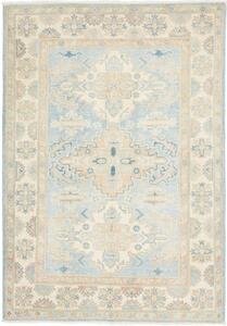 Tappeto Kazak Stilizzato Azzurro Avorio 122x175 Cm