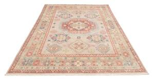 Tappeto Kazak Stilizzato Beige Rosso Mattone 168x234 Cm