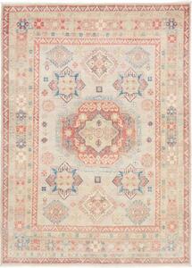 Tappeto Kazak Stilizzato Beige Rosso Mattone 168x234 Cm