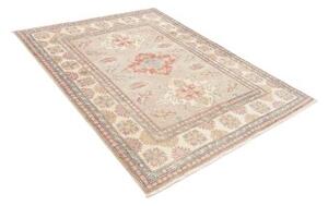 Tappeto Kazak Stilizzato Avorio Grigio 154x201 Cm