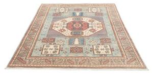 Tappeto Kazak Stilizzato Azzurro Beige 146x188 Cm