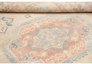 Tappeto Kazak Geometrico Avorio Rosa Cipria 152x197 Cm