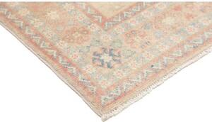 Tappeto Kazak Geometrico Avorio Rosa Cipria 152x197 Cm