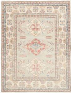 Tappeto Kazak Stilizzato Avorio Grigio 154x201 Cm