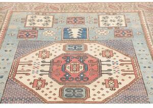 Tappeto Kazak Stilizzato Azzurro Beige 146x188 Cm