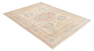 Tappeto Kazak Geometrico Avorio Rosa Cipria 152x197 Cm