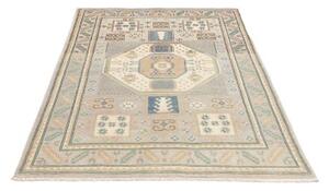 Tappeto Kazak Geometrico Grigio Beige 119x180 Cm