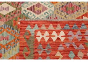 Tappeto Kilim Geometrico Rosso Mattone Multicolore 250x340 Cm