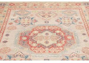 Tappeto Kazak Stilizzato Beige Rosso Mattone 168x234 Cm