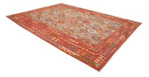 Tappeto Kilim Geometrico Rosso Mattone Multicolore 250x340 Cm