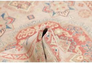 Tappeto Kazak Stilizzato Beige Rosso Mattone 168x234 Cm